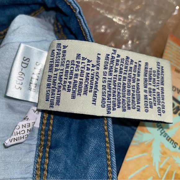 Fashionnova Jordana Super Stretch Roll Cuff Denim Shorts - Light Blue Wash - Picture 8 of 8